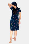 Sweetmoon Long T Shirt Nightdress - Blue — thumbnail 2